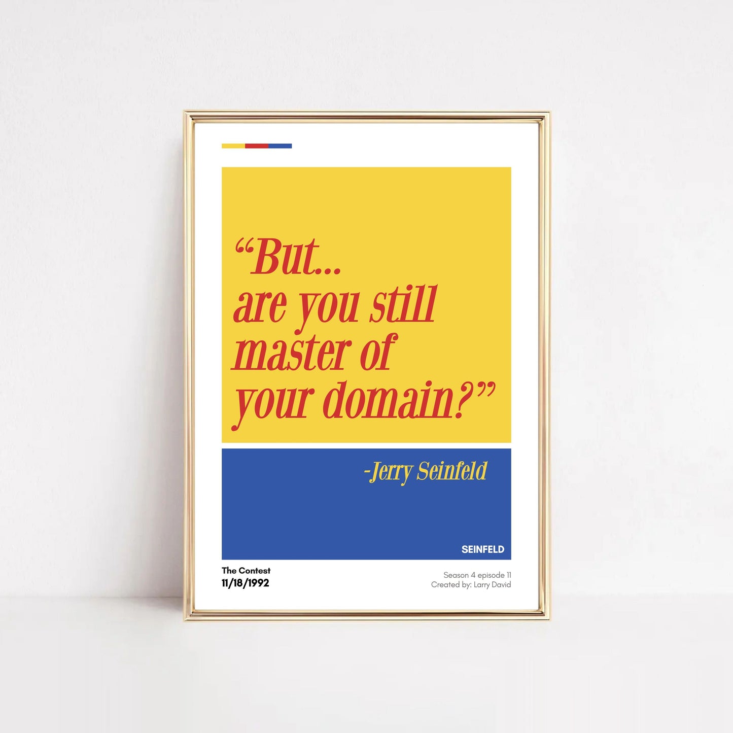 Jerry Seinfeld the Contest Episode | 4 Prints Hööshold