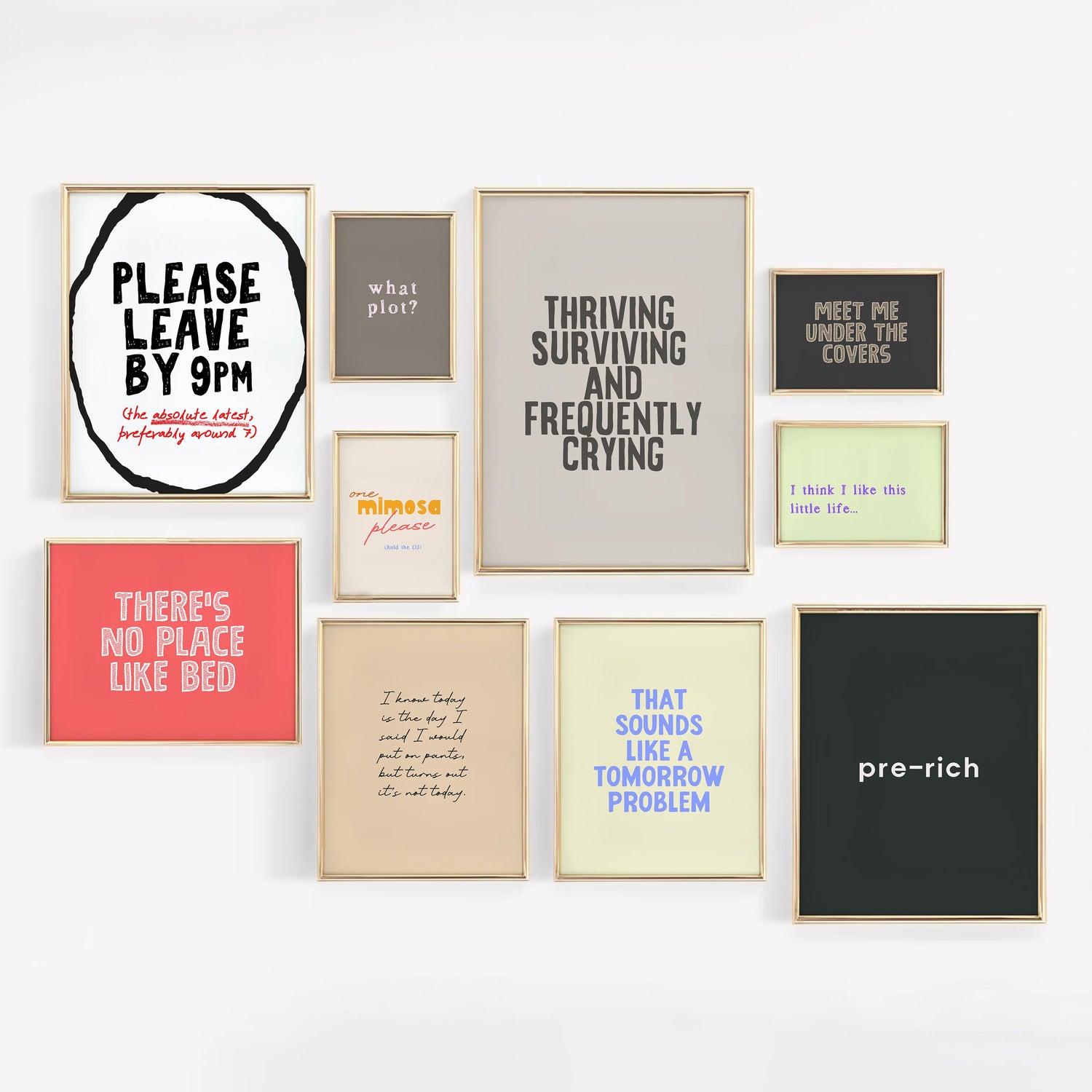 A GALLERY WALL | MEGA SETS Hooshold