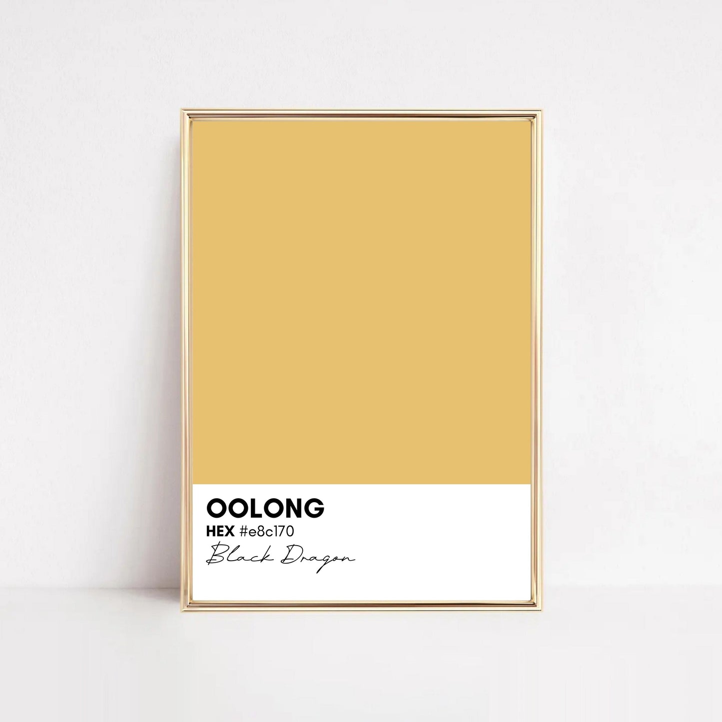 Oolong Color Swatch Print Hööshold