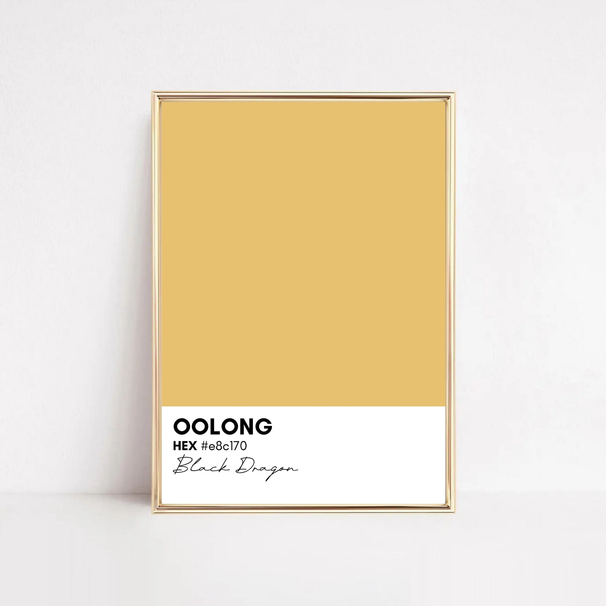 Oolong Color Swatch Print Hööshold
