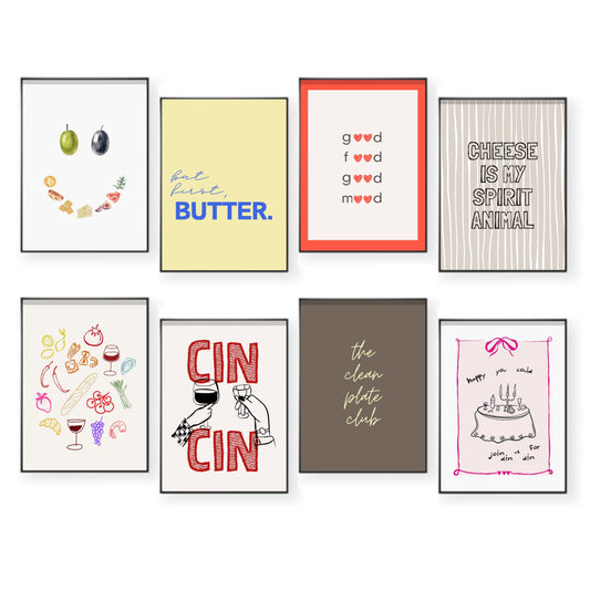 Trendy Kitchen Wall Gallery Set Hööshold