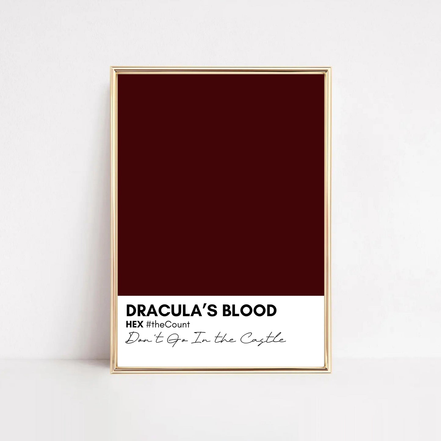 Dracula's Blood Color Swatch Hööshold