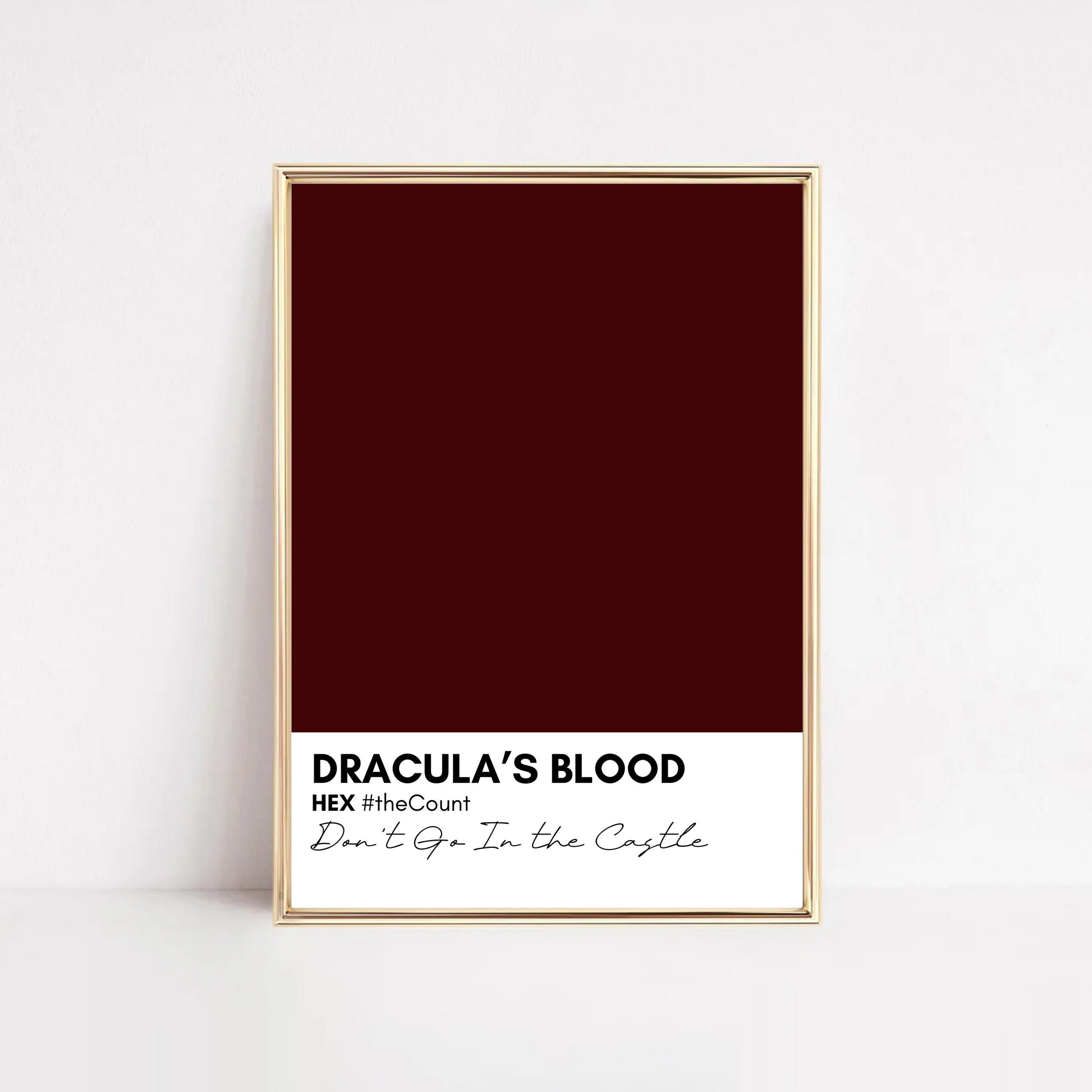 Dracula's Blood Color Swatch Hööshold