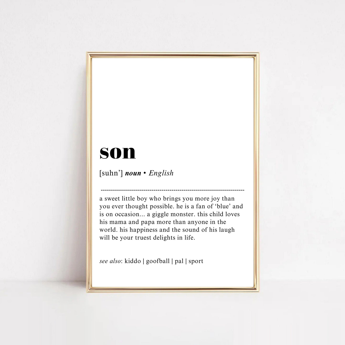 Son Definition Poster Hööshold