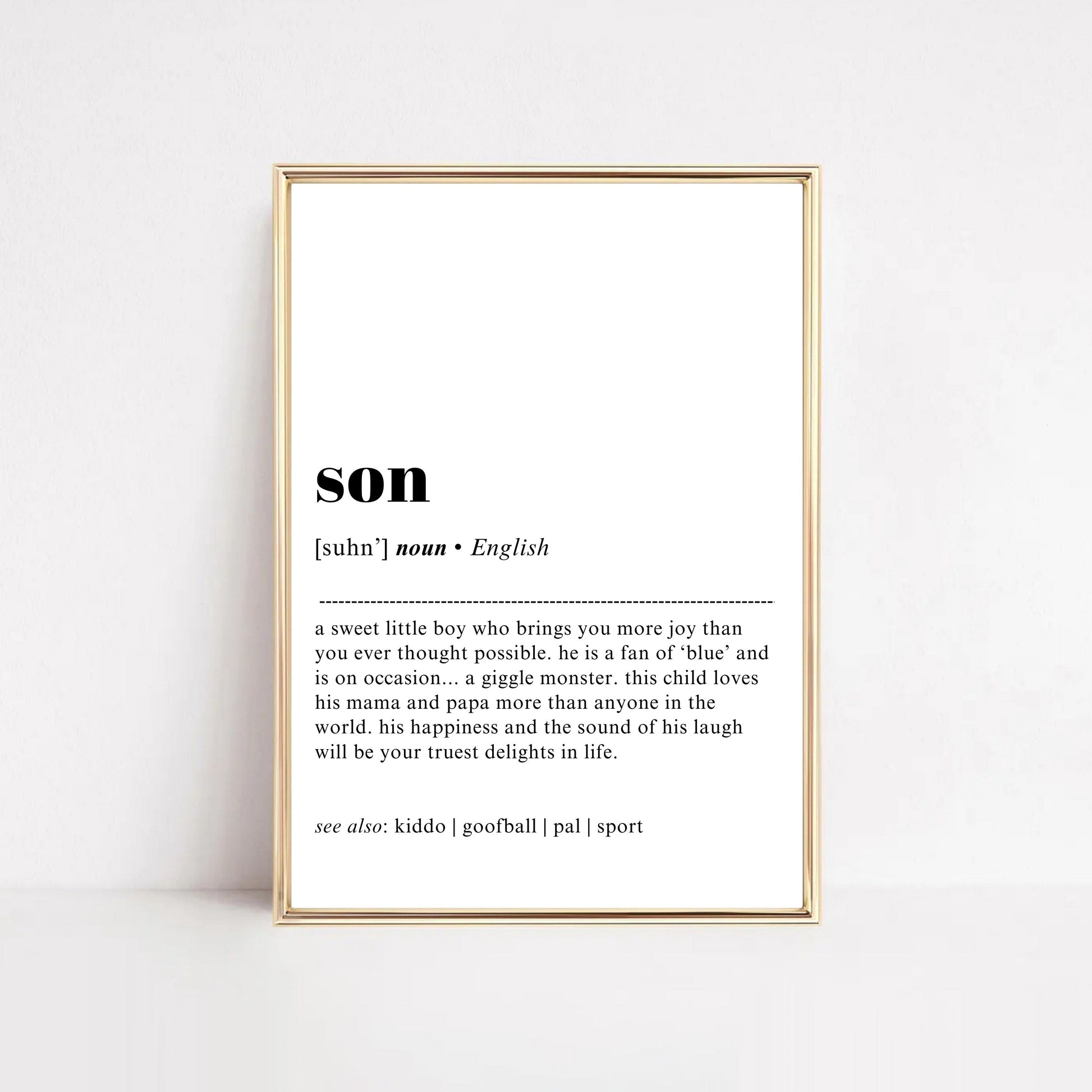 Son Definition Poster Hööshold