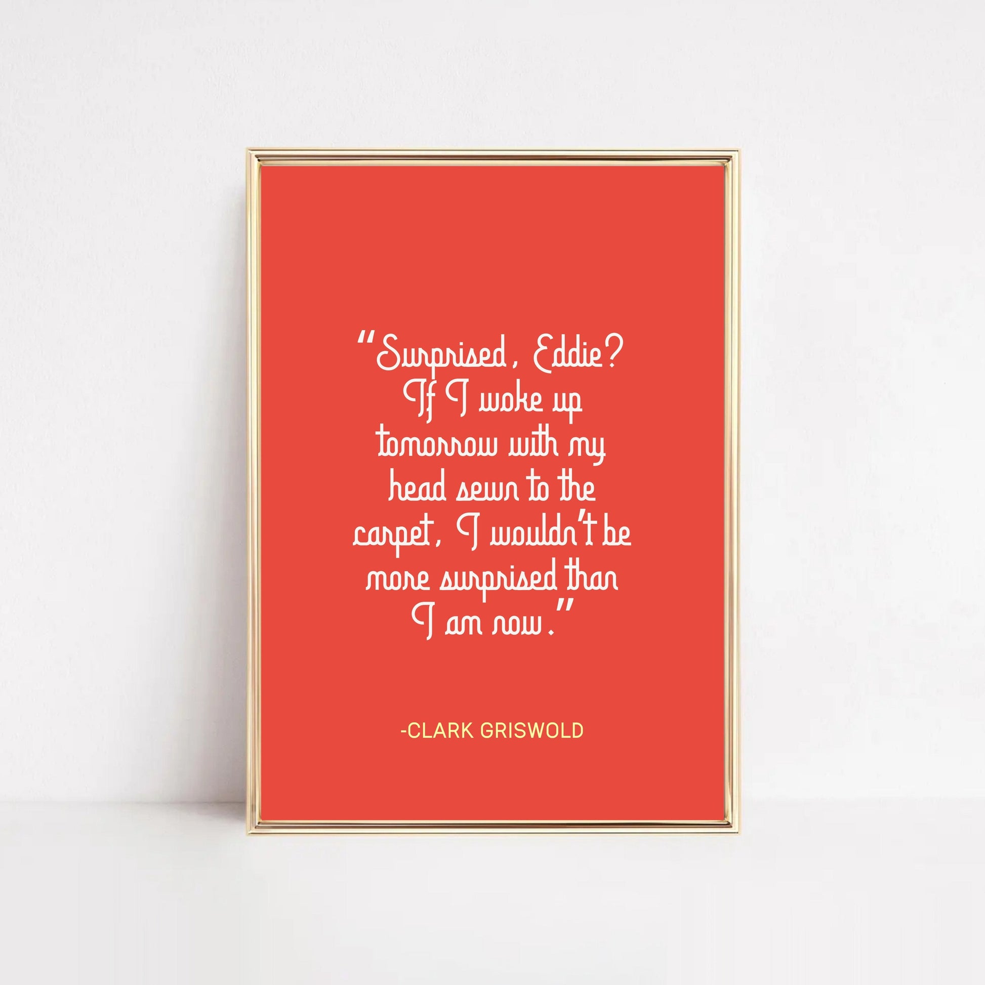Surprise Eddie? Christmas Vacation Wall Art Hooshold