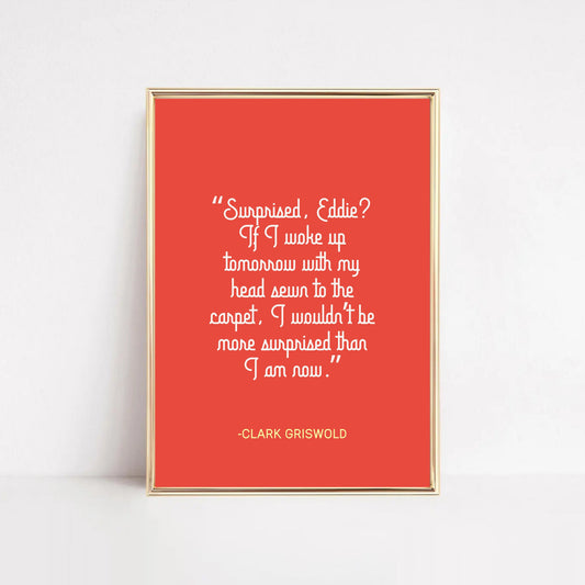 Surprise Eddie? Christmas Vacation Wall Art Hooshold