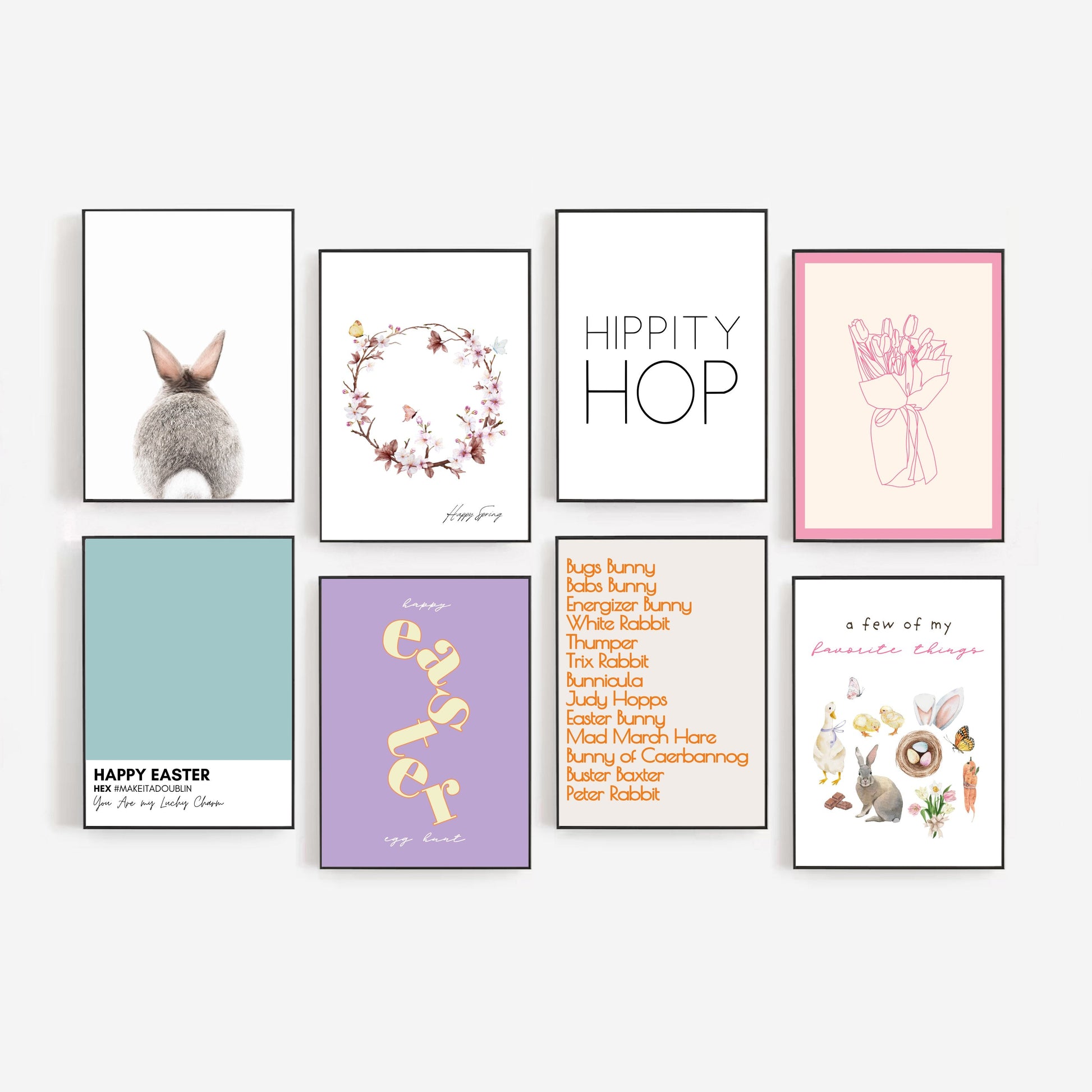 Iconic Bunnies Print Hooshold