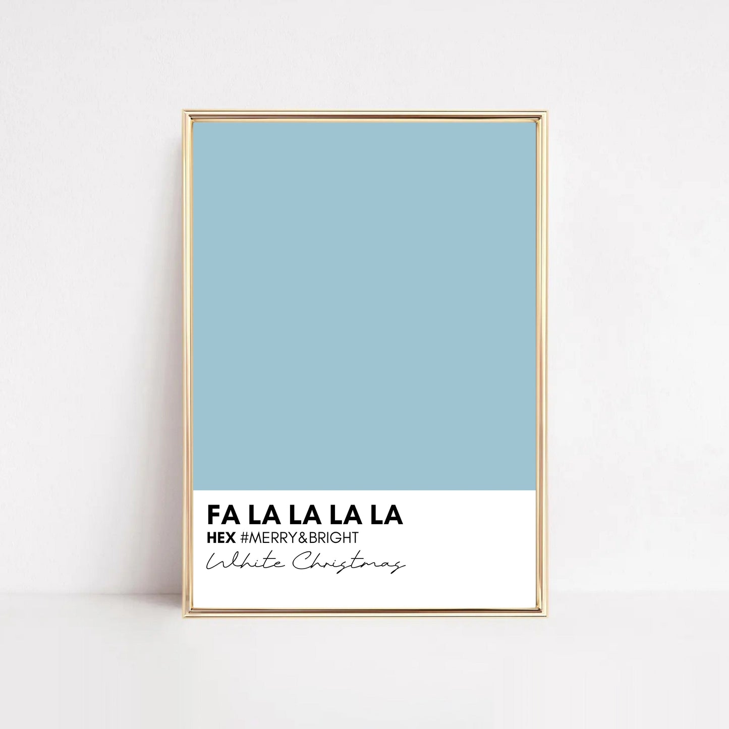 Blue Christmas Print Hooshold