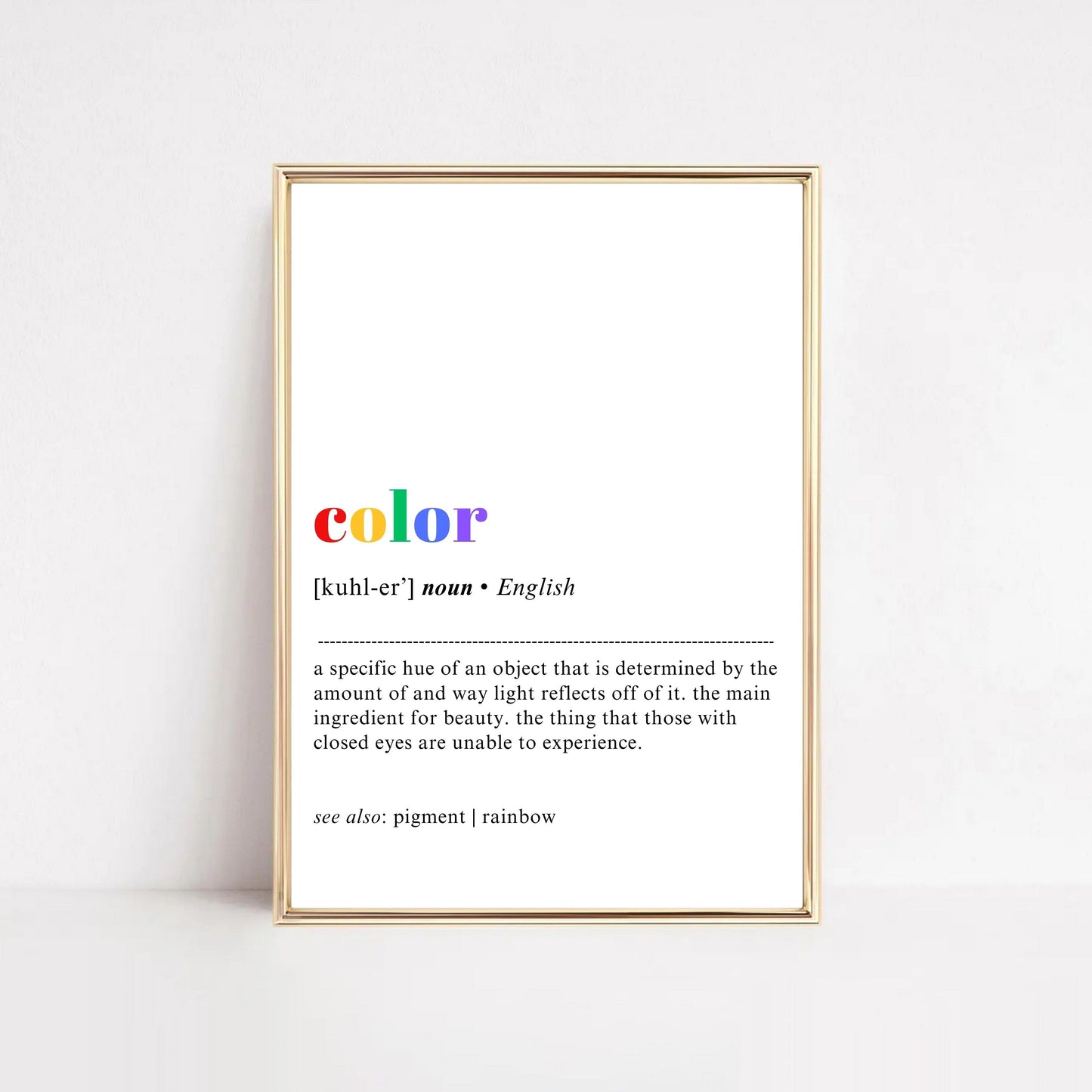 Color Definition Poster Hööshold