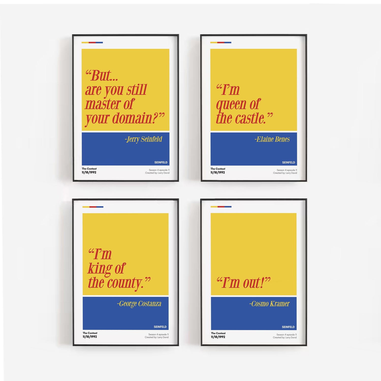 Jerry Seinfeld the Contest Episode | 4 Prints Hööshold