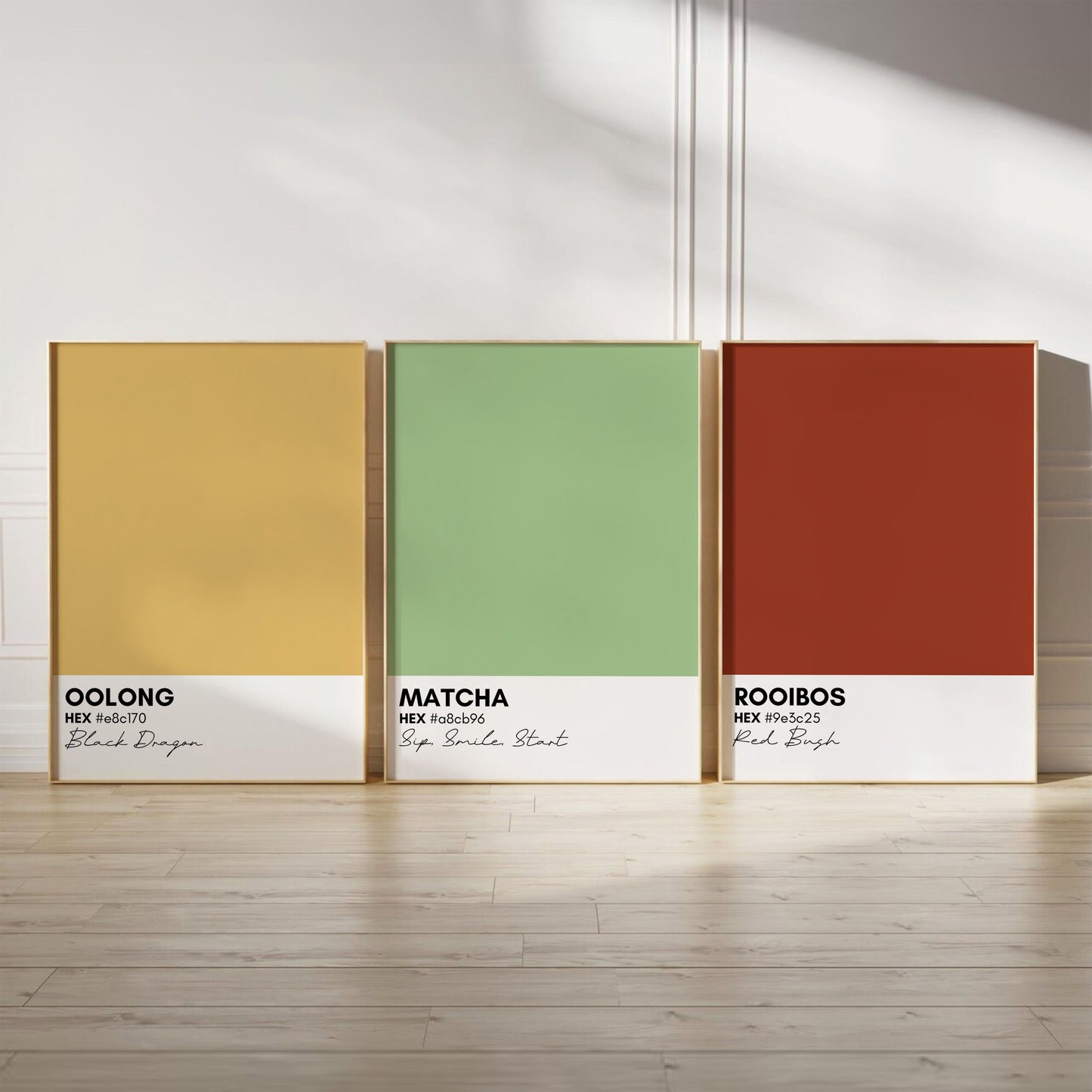 Kitchen Wall Decor Tea | Set of 3 Wall Art Hööshold