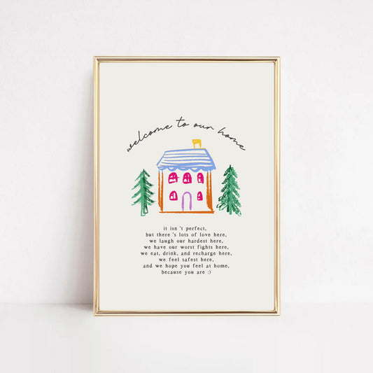 Welcome to Our Home Entryway Art Hööshold