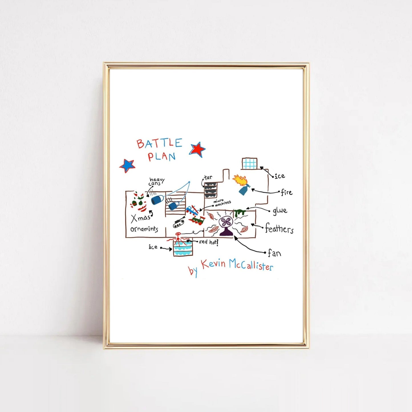 Home Alone Movie Poster Set | Christmas Wall Art Hooshold