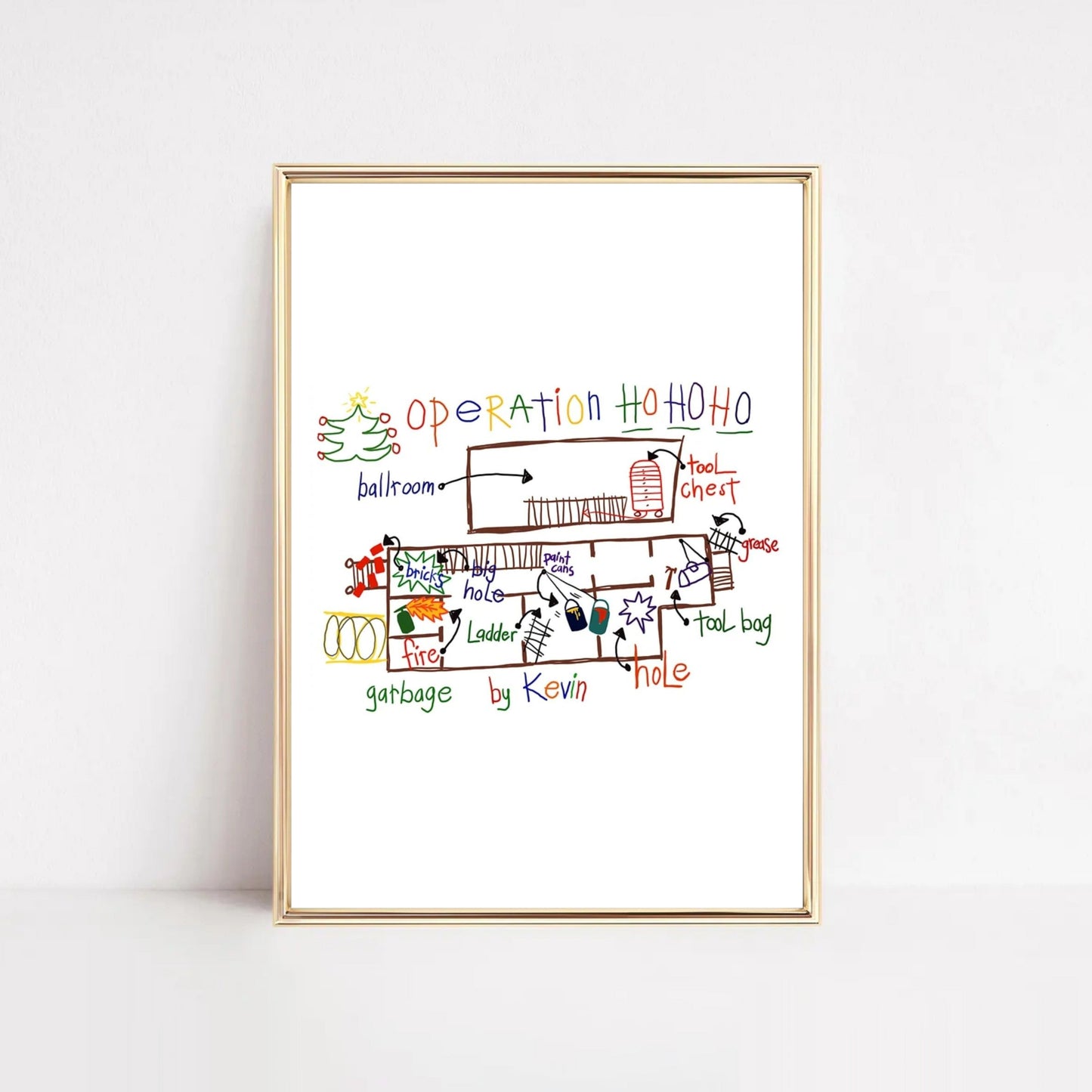 Home Alone Movie Poster Set | Christmas Wall Art Hooshold