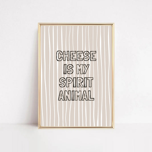 Kitchen Wall Decor Cheese Print Hööshold