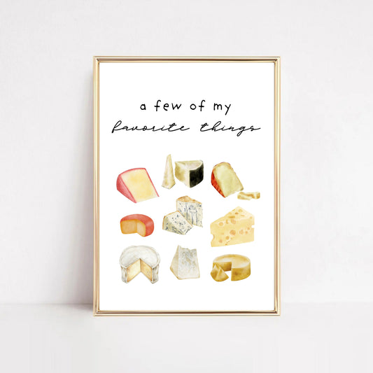 Kitchen Wall Decor Cheese Print II Hööshold